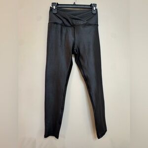 Jessica Simpson Metallic Black Leggings